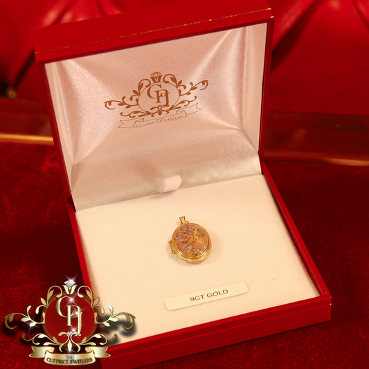 9ct Gold Locket | The Cut Price Jewellers