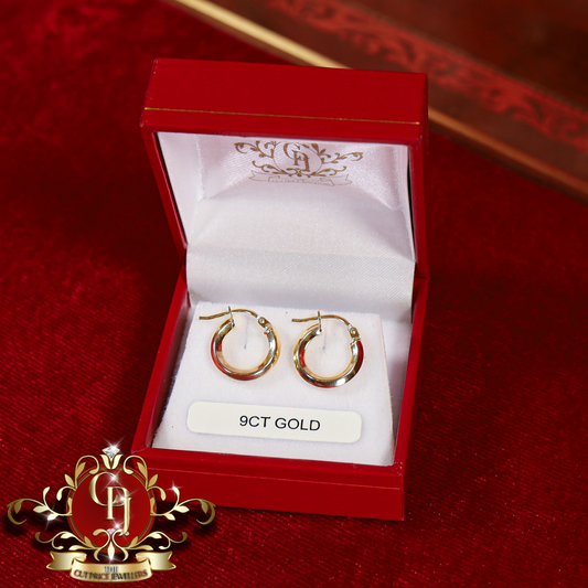 9ct Gold Hoops | The Cut Price Jewellers