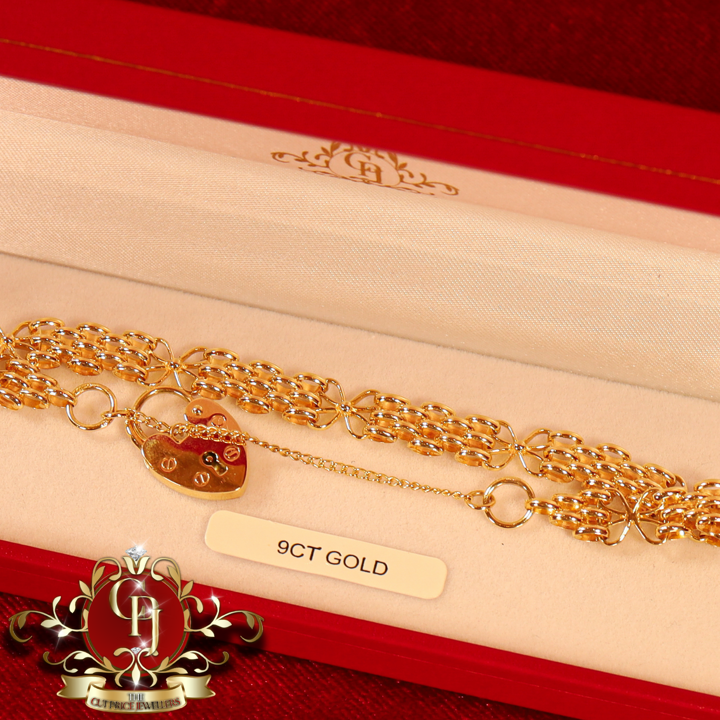 9ct Gold 3-Bar Bracelet | The Cut Price Jewellers