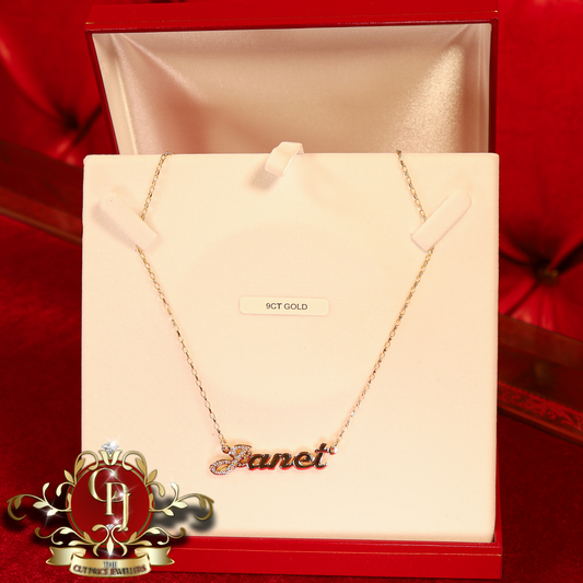 Handmade 9ct Heavy Gold Name Chain | The Cut Price Jewellers