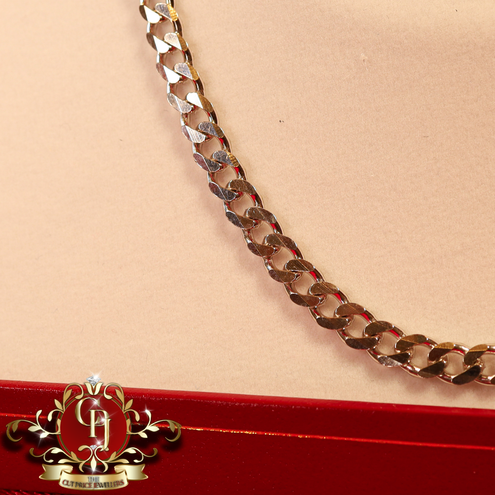 Sterling Silver Flat Curb Chain