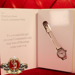 Girls Communion Watch with Cubic Zirconia