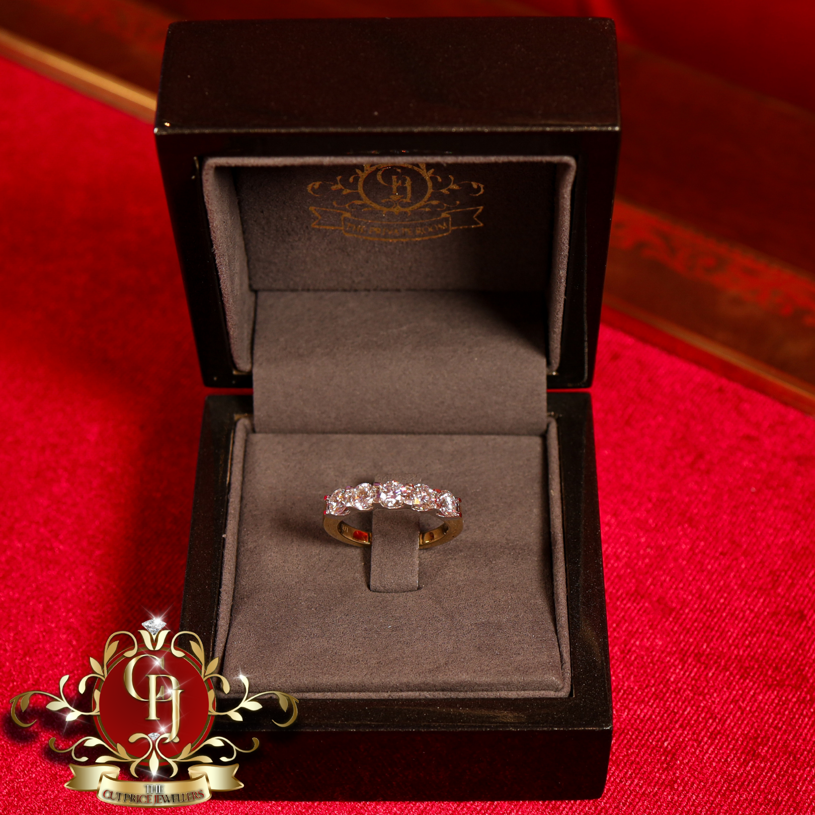 18ct Gold Ring with 1.61ct Lab Grown Diamonds