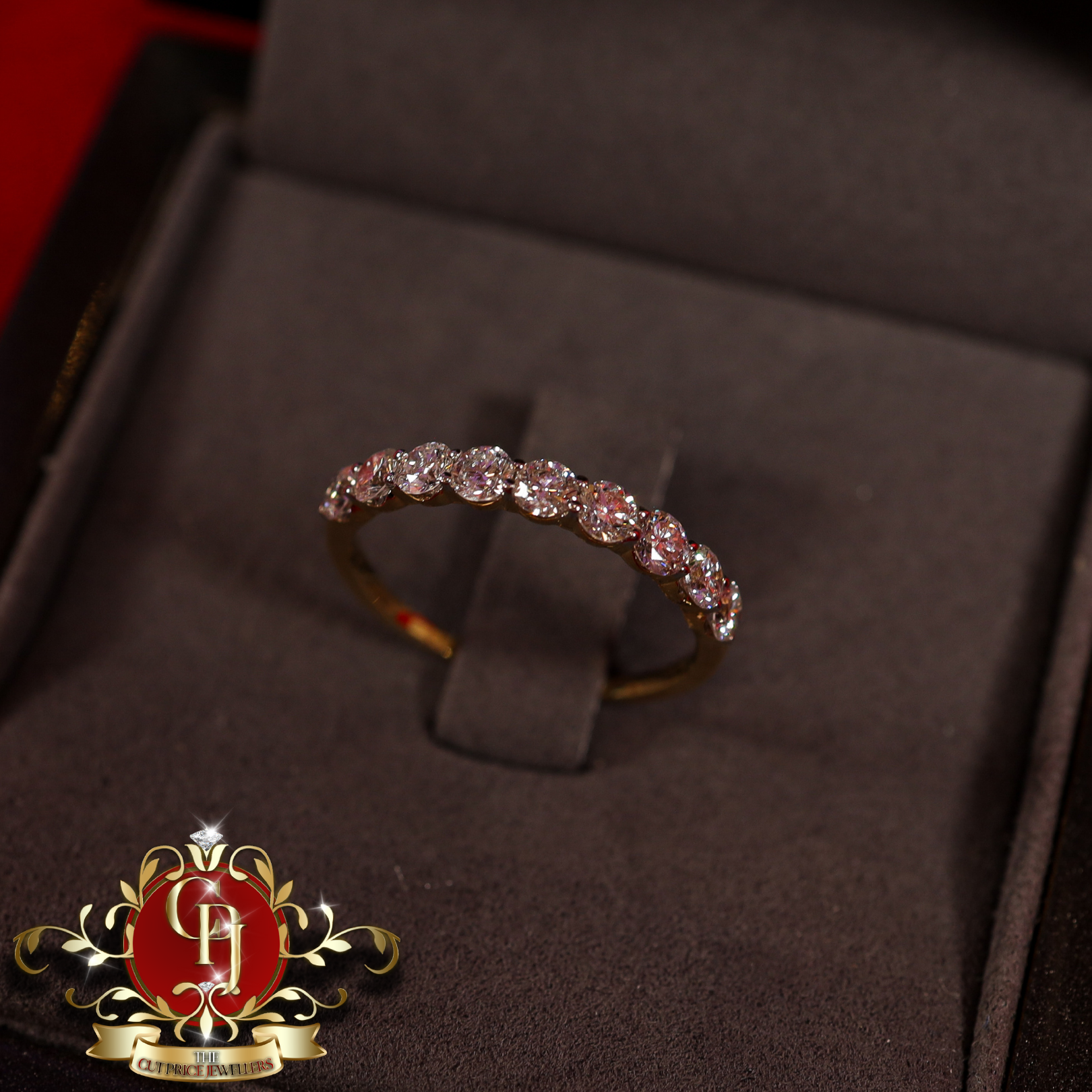 18ct Gold Ring with 1.05ct Lab Grown Diamonds