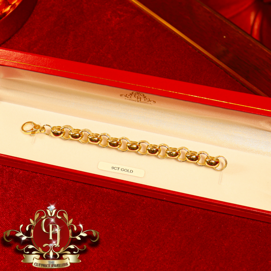 9ct Gold "Abel" Belcher Bracelet | The Cut Price Jewellers