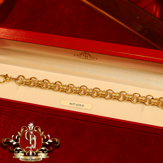 9ct Gold "Senna" Belcher Bracelet | The Cut Price Jewellers