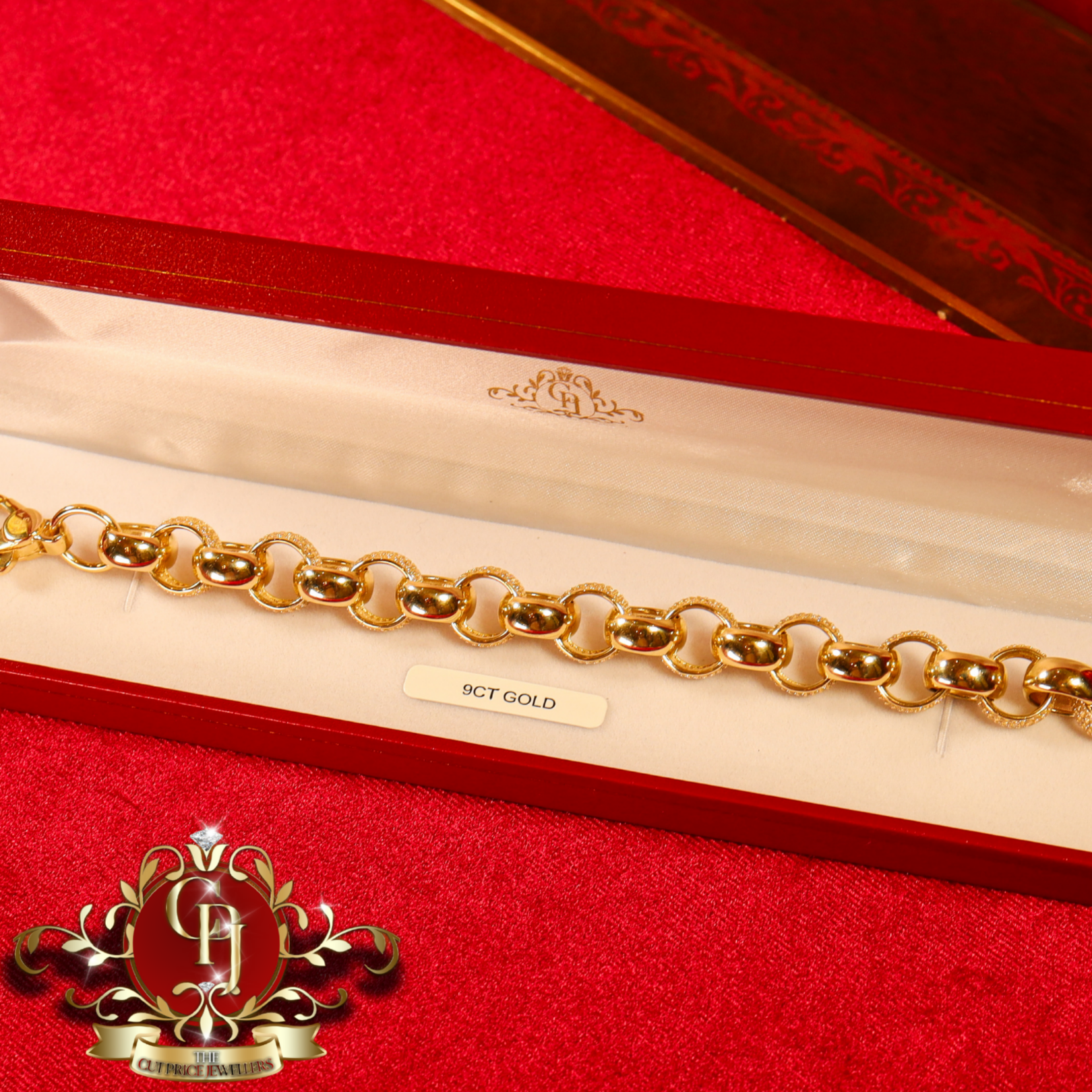 9ct Gold Belcher Bracelet