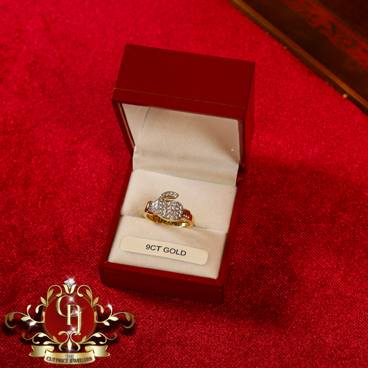 9ct Boxing Glove Ring | The Cut Price Jewellers