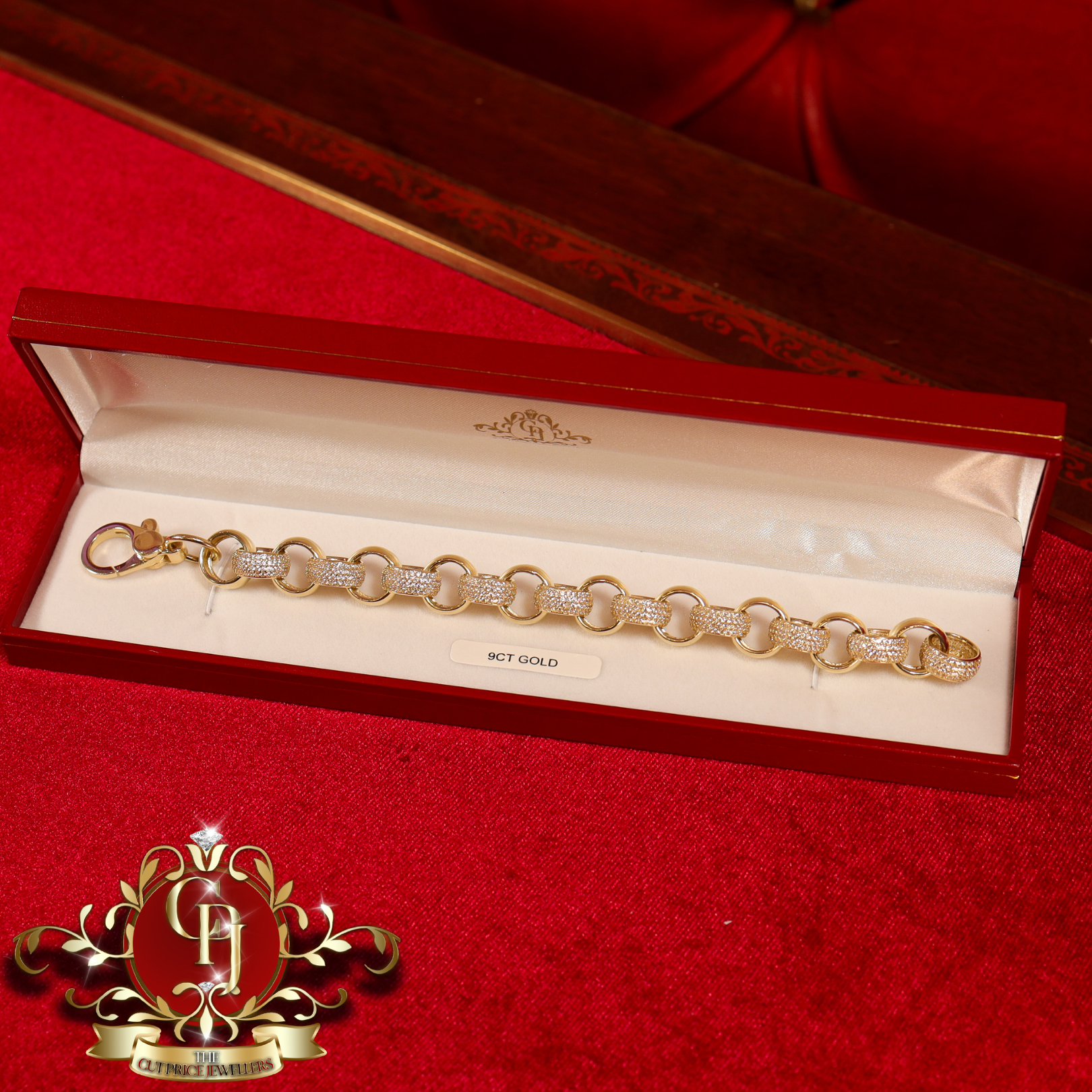 9ct Gold Belcher Bracelet
