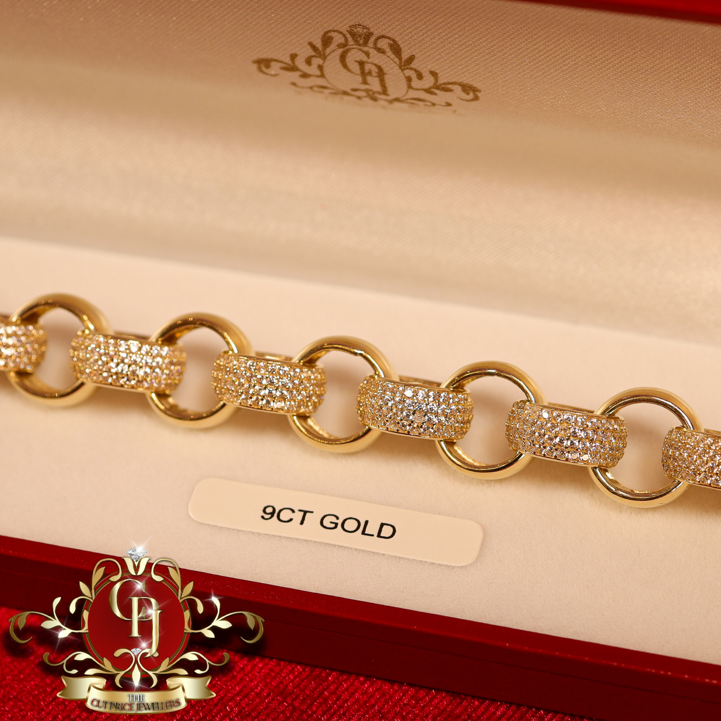 9ct Gold Belcher Bracelet | The Cut Price Jewellers