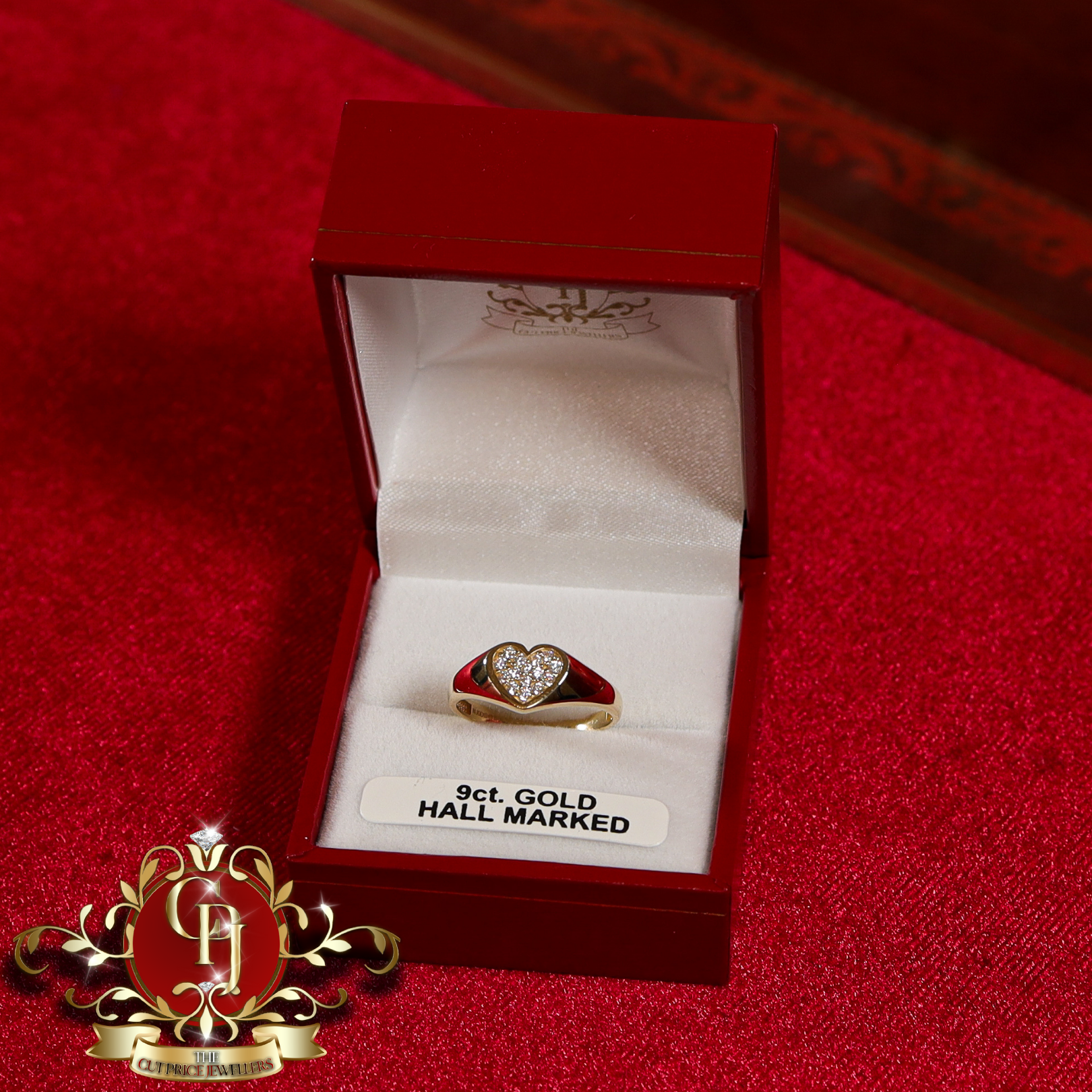 9ct Gold Children's Heart Ring
