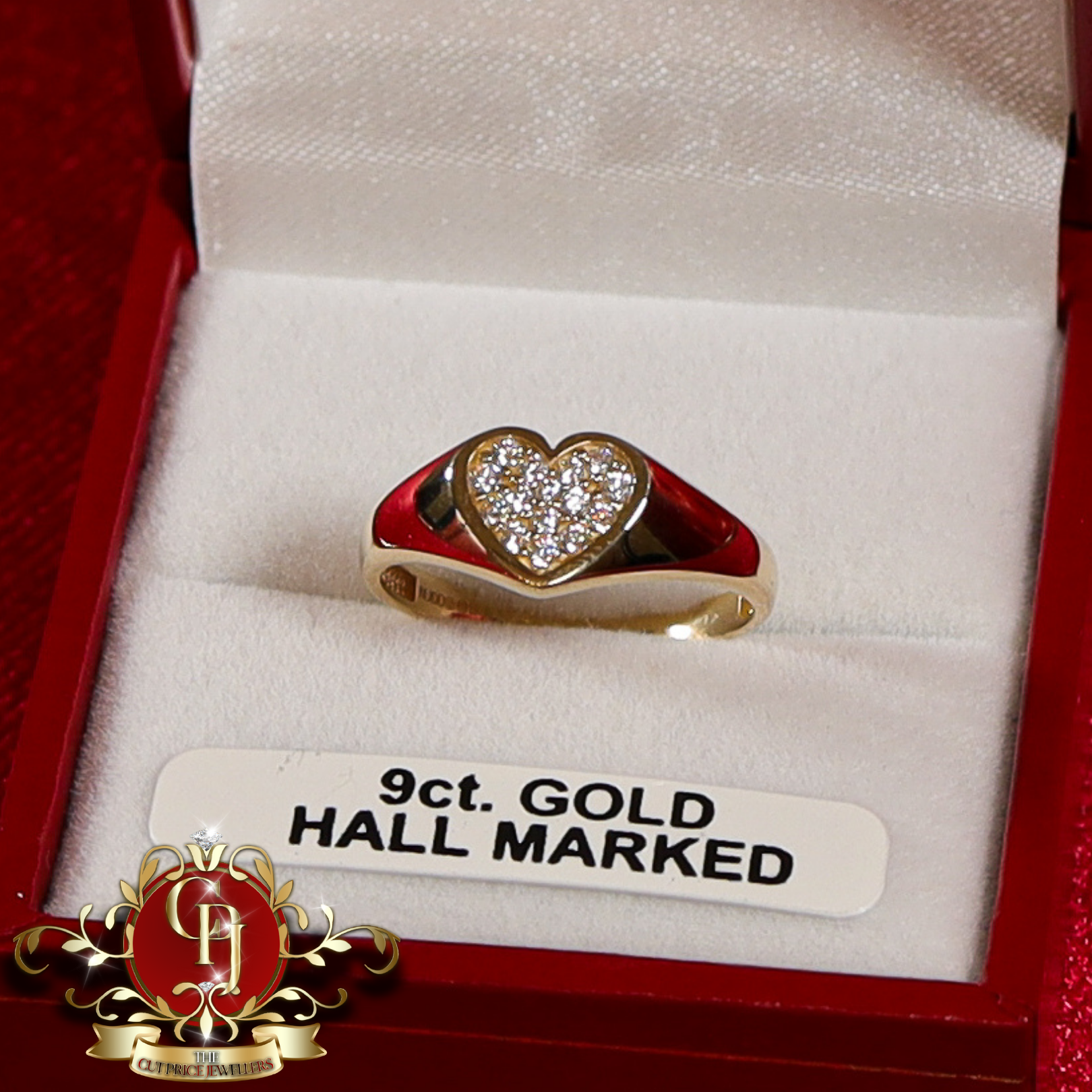 9ct Gold Children's Heart Ring