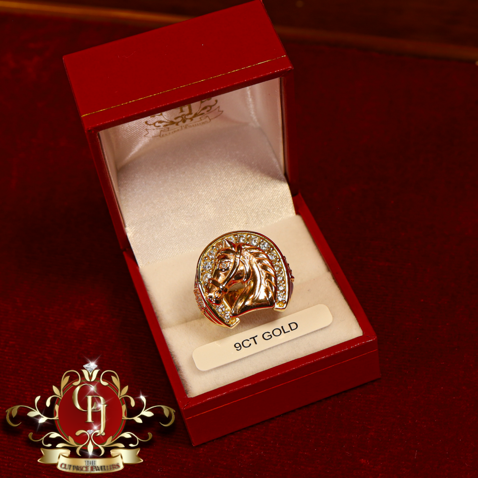 9ct Gold Children's Horse Ring
