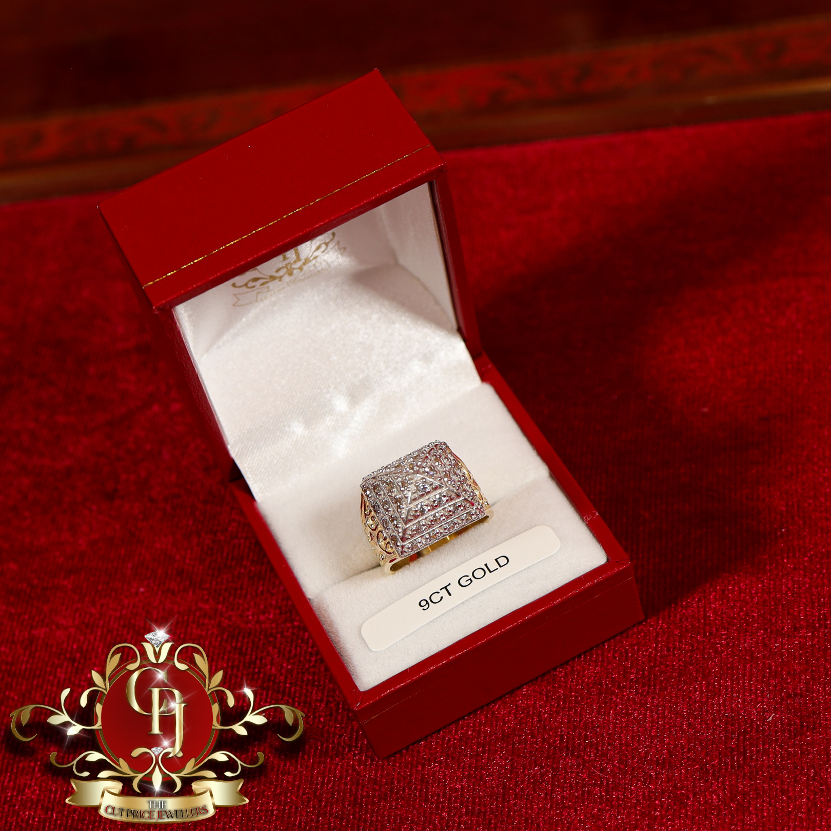 9ct Gold Children's Pyramid Ring