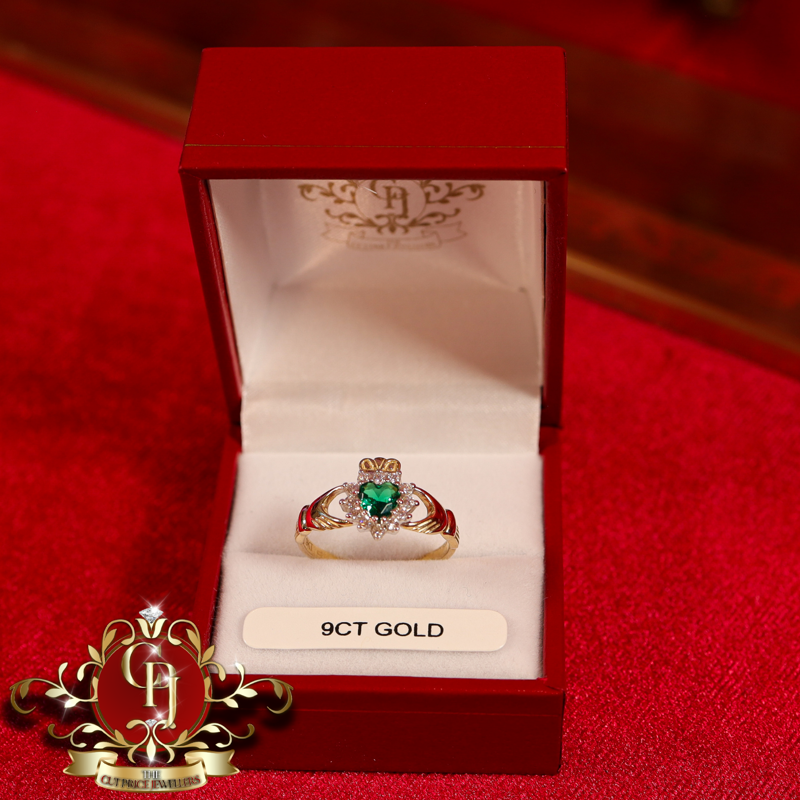 9ct Claddagh Ring (3 colours available)