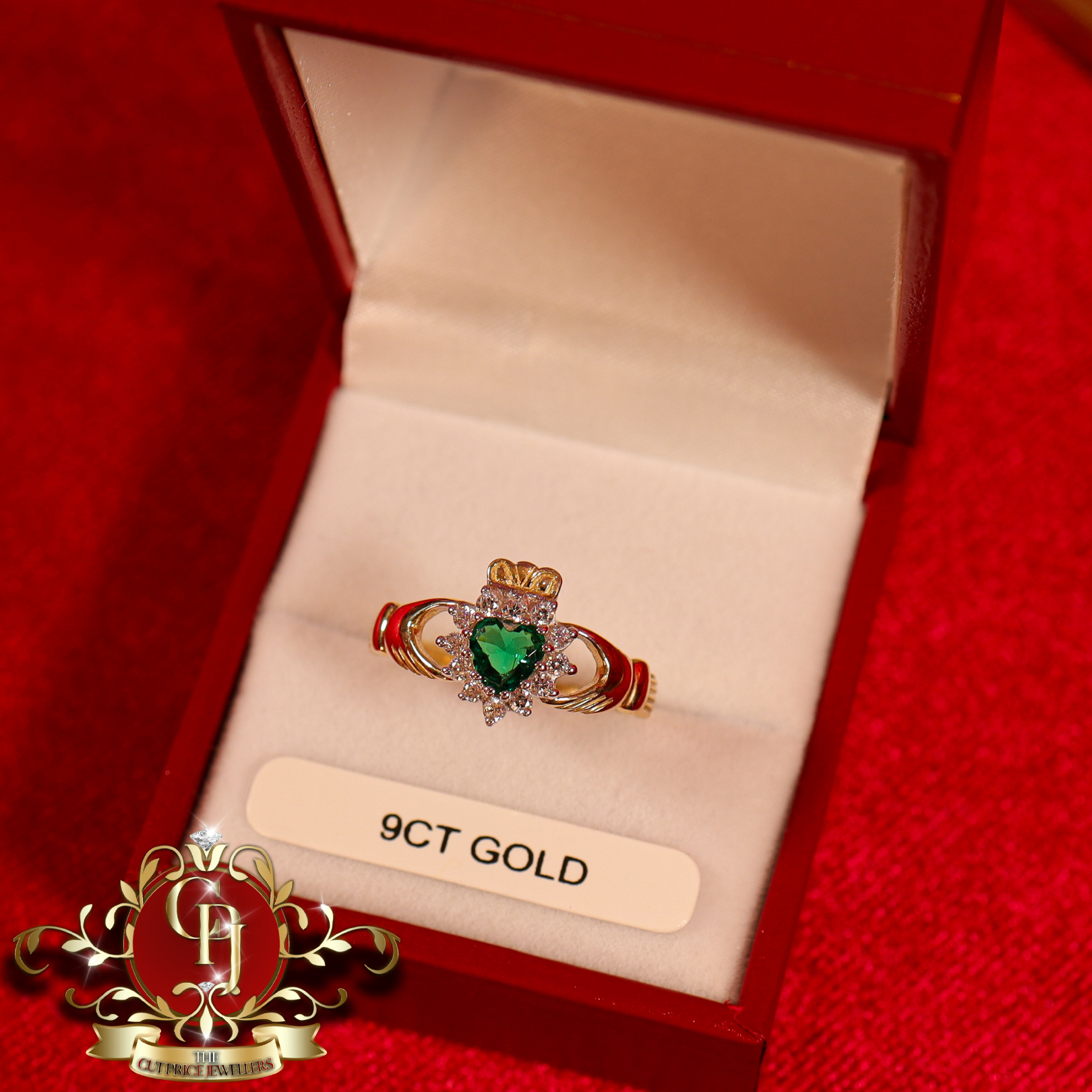 9ct Claddagh Ring (3 colours available)