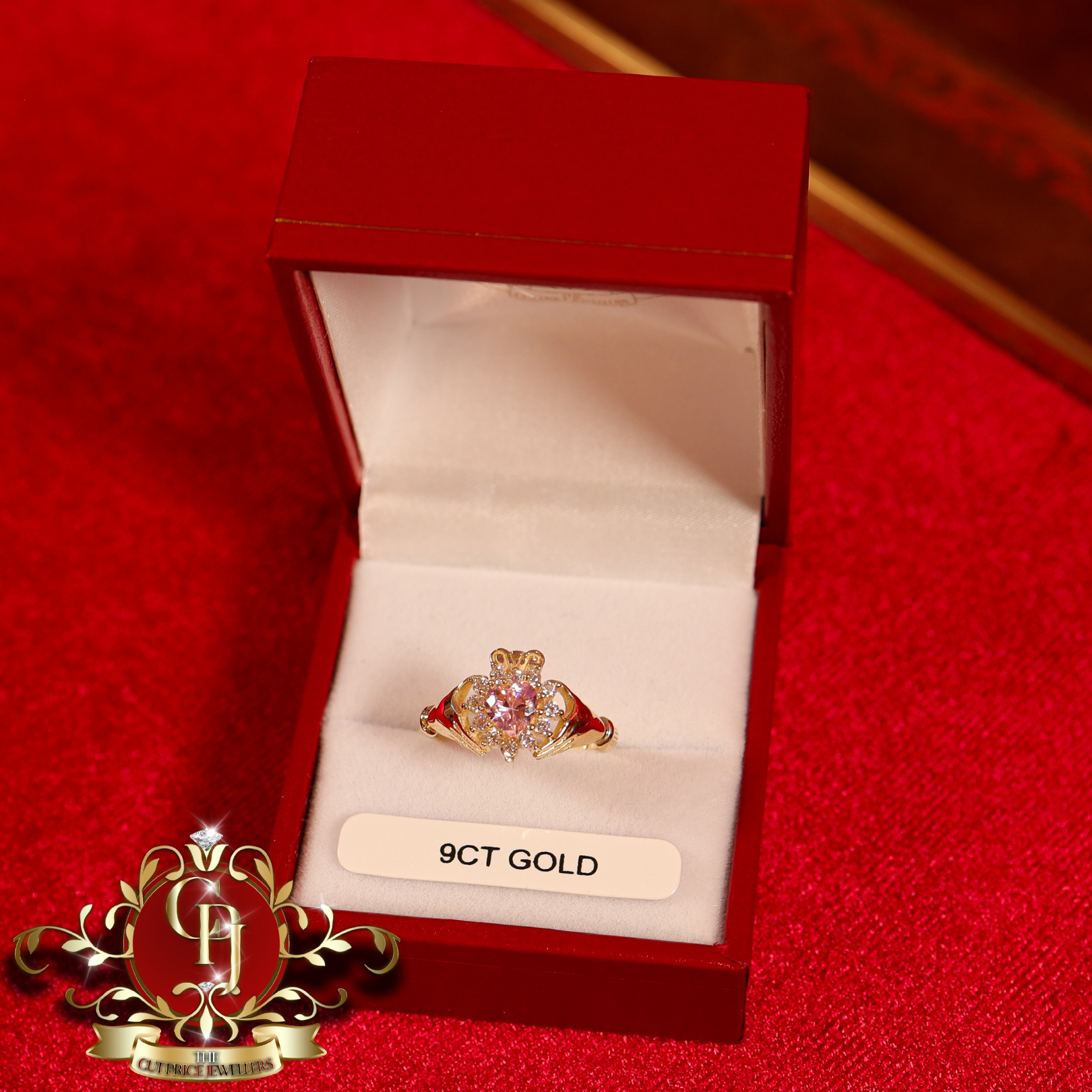 9ct Claddagh Ring (3 colours available)