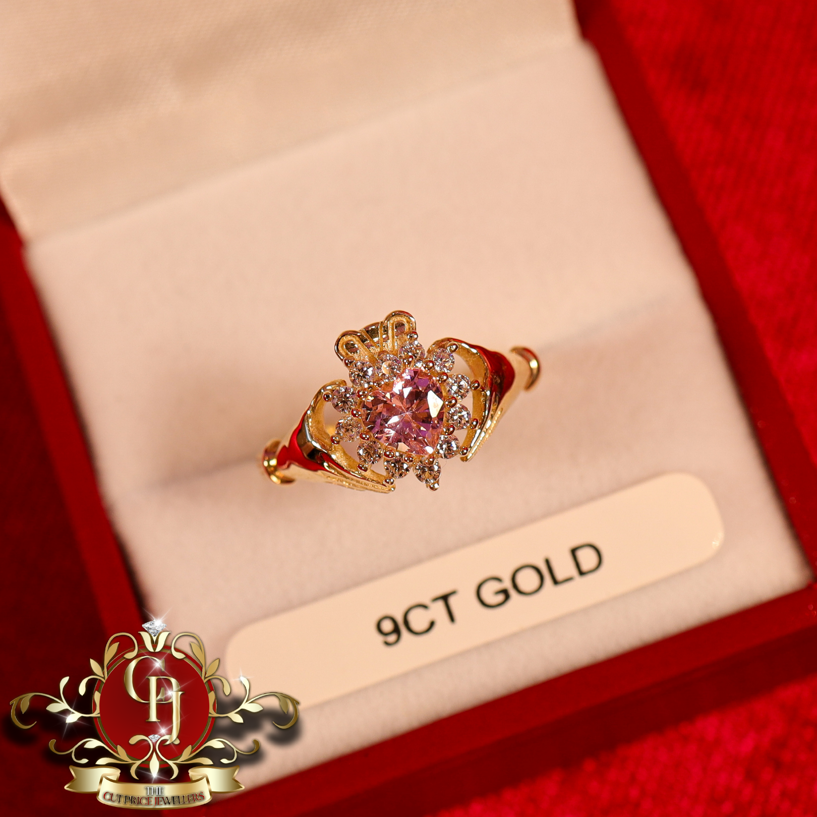 9ct Claddagh Ring (3 colours available)