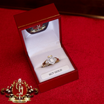 9ct Claddagh Ring with Cubic Zirconia