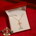 9ct Gold Crucifix with Chain
