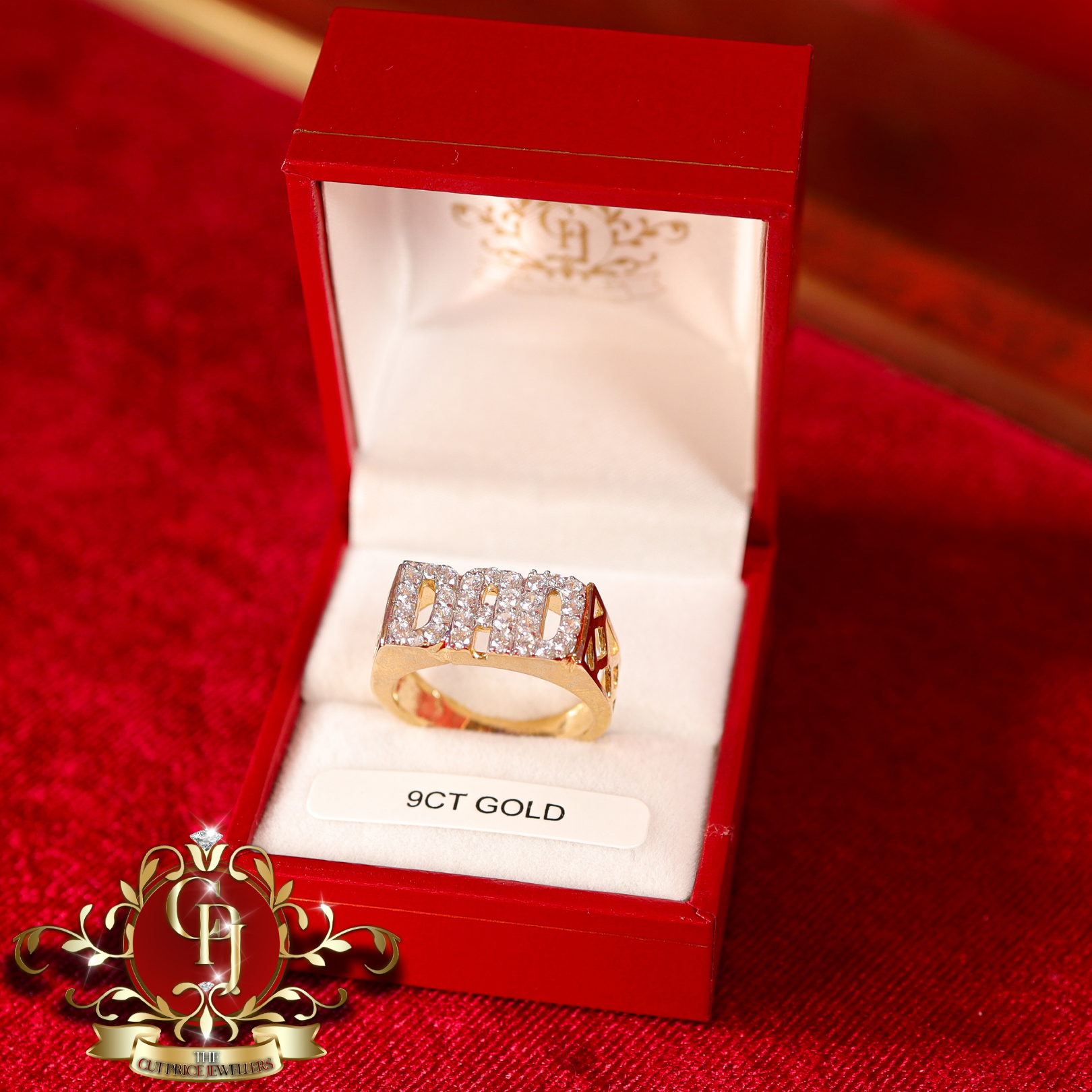 9ct Gold DAD Ring