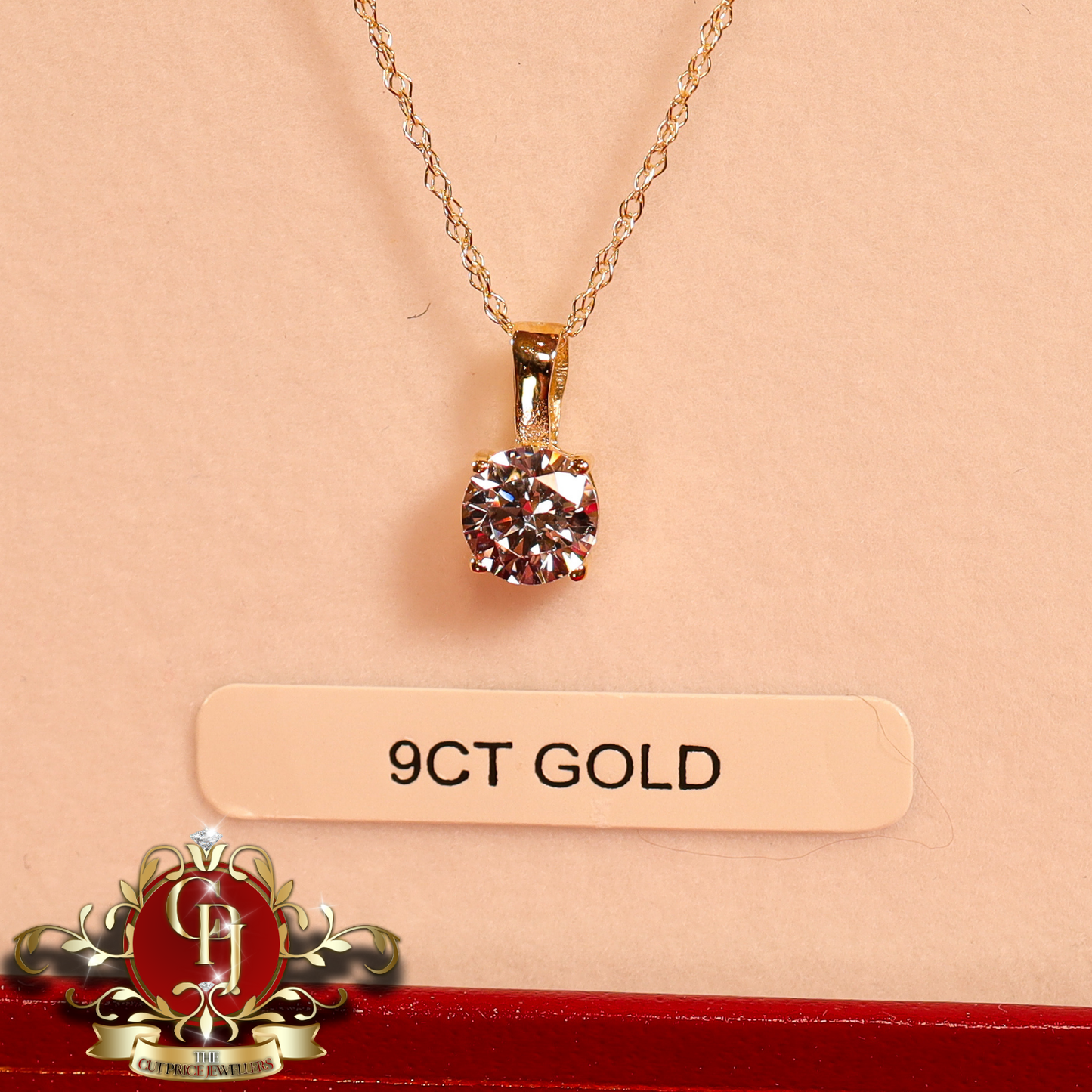 9ct Gold Destiny Chain with Cubic Zirconia | The Cut Price Jewellers