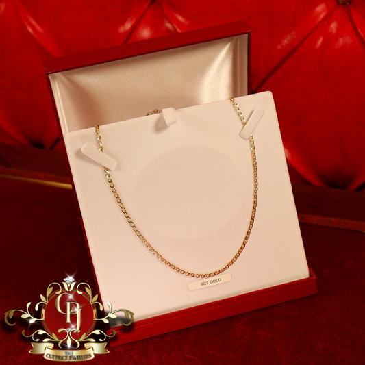 9ct Gold Fancy Curb Chain | The Cut Price Jewellers