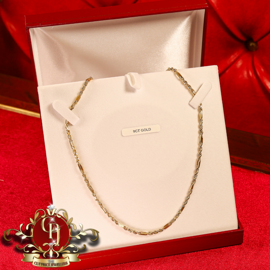 9ct Gold Fancy Rope Chain | The Cut Price Jewellers