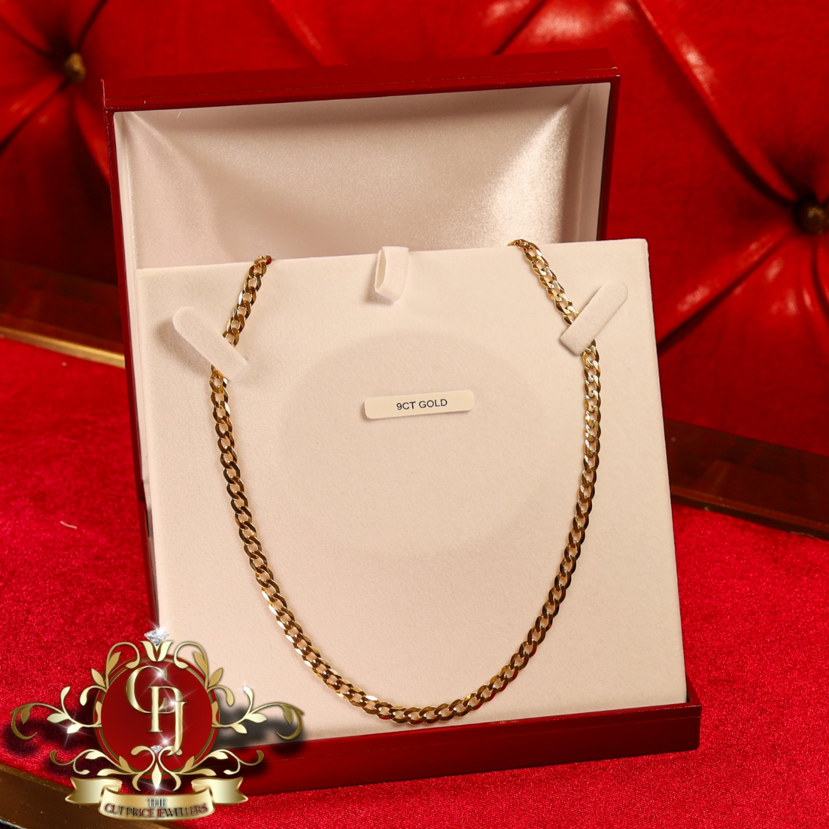 9ct Gold Flat Curb Chain