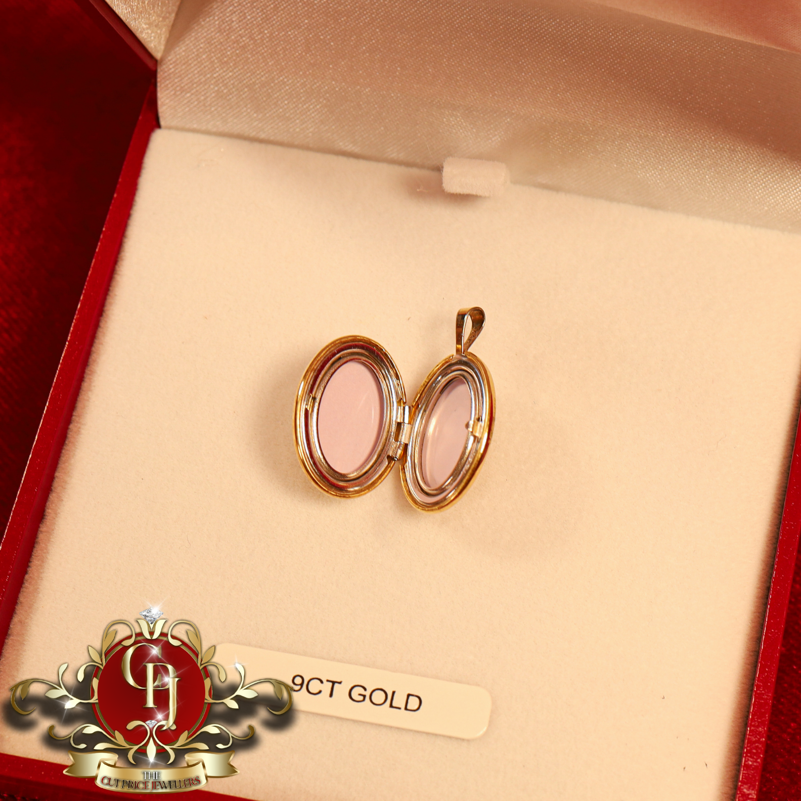 9ct Gold Floral Locket