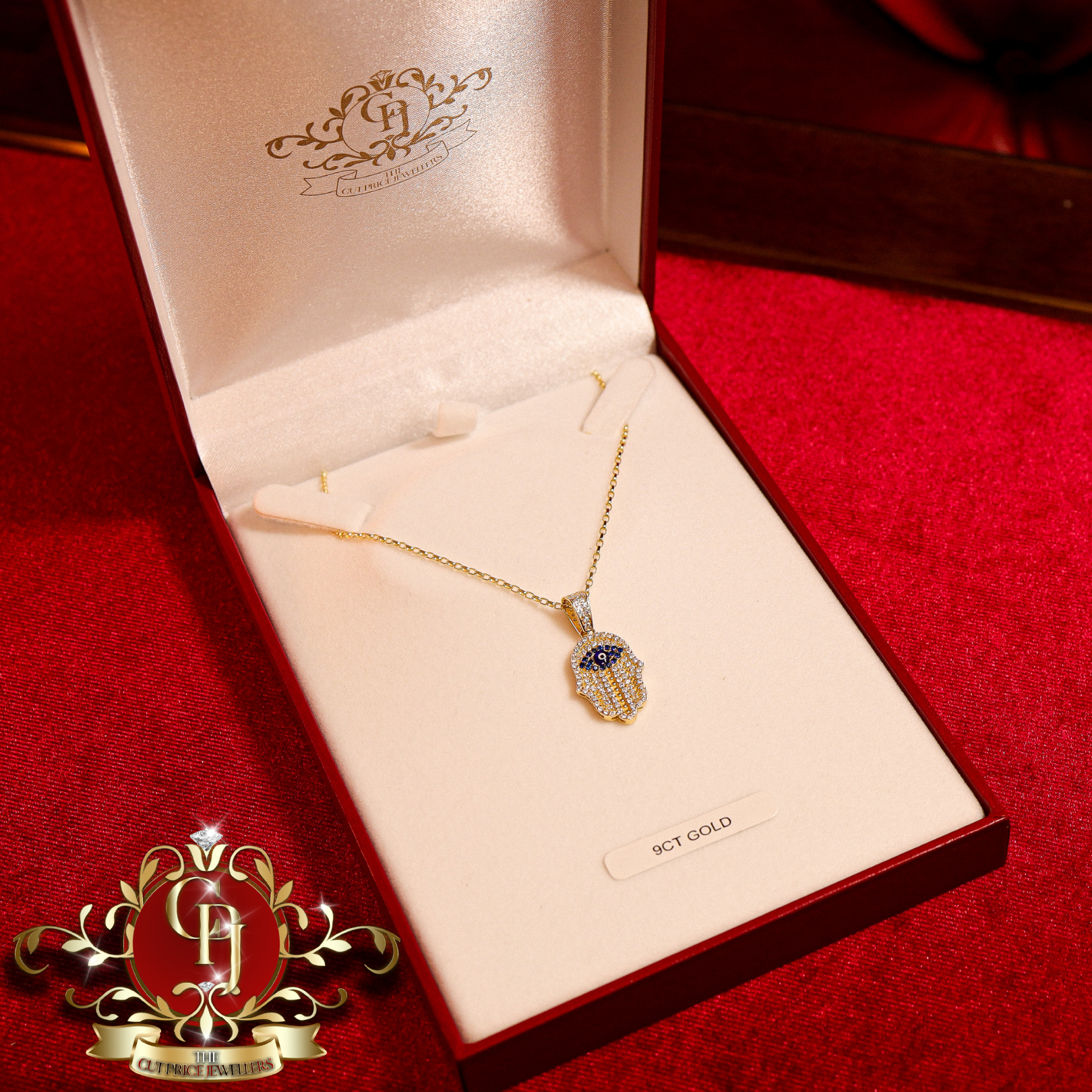 9ct Gold Hamsa Chain