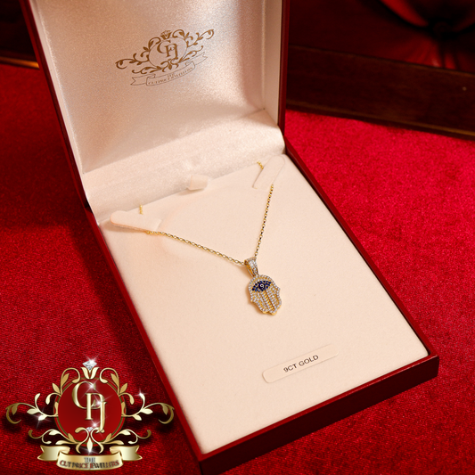 9ct Gold Hamsa Chain | The Cut Price Jewellers