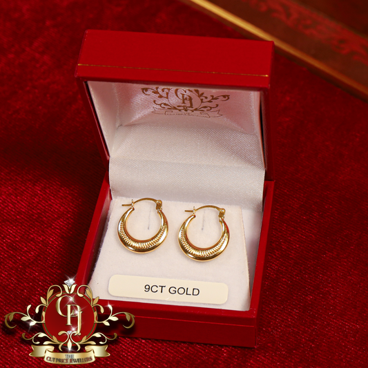 9ct Gold Hoops | The Cut Price Jewellers