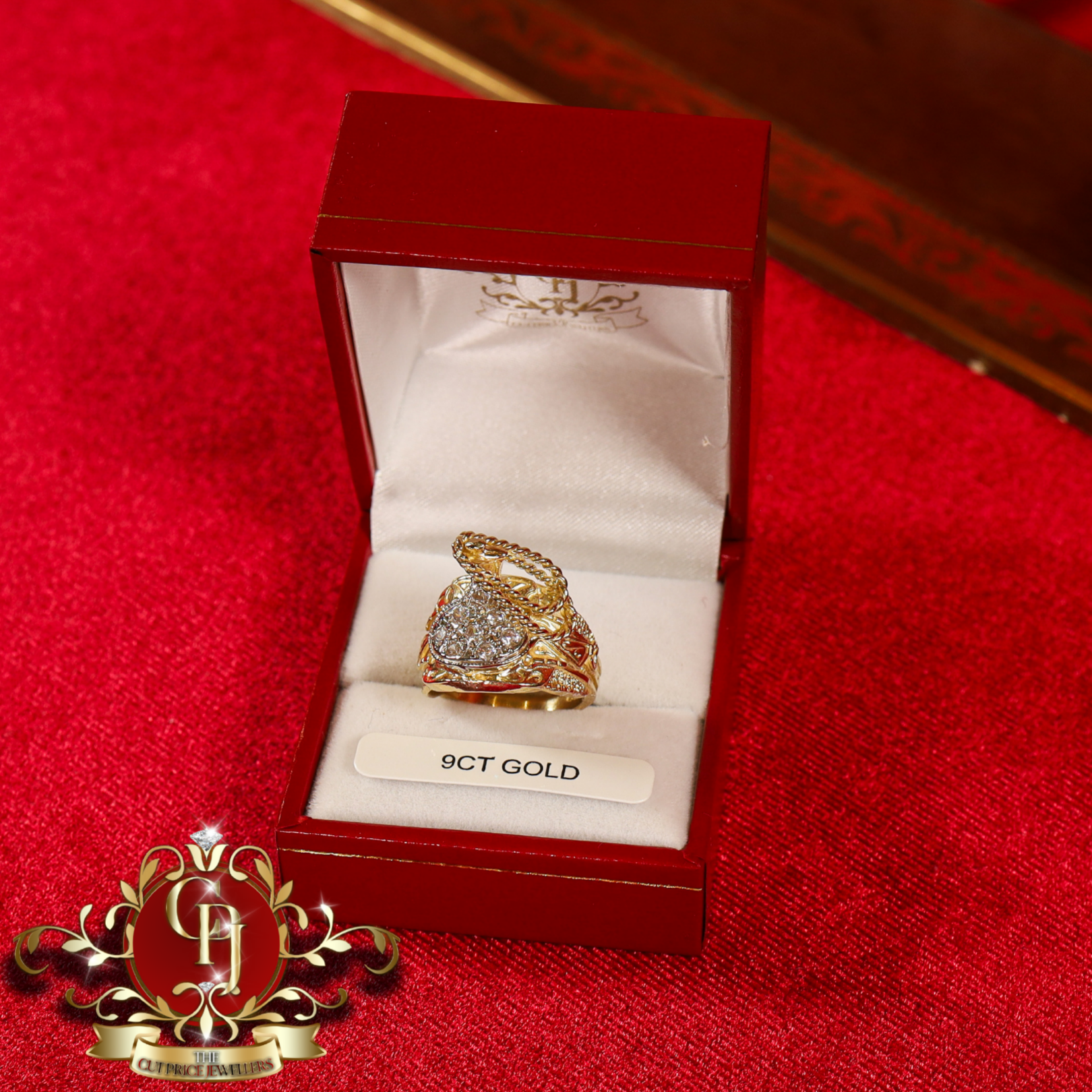 9ct Gold Children's Saddle Ring