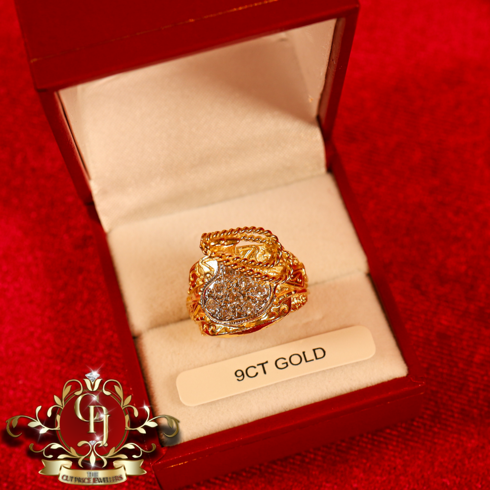 9ct Gold Children's Saddle Ring
