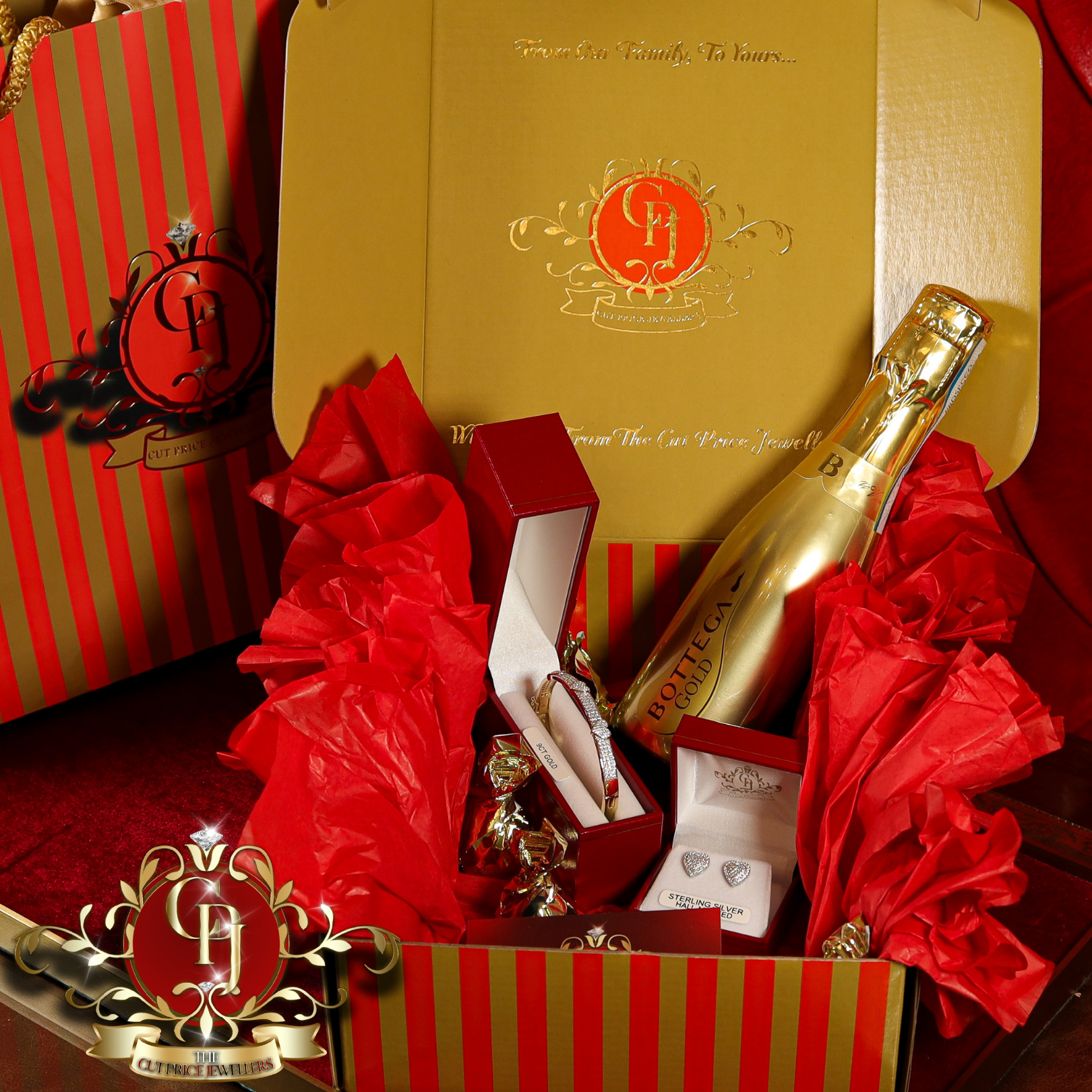 "Forever" Gift Box (9ct Gold with Cubic Zirconia)