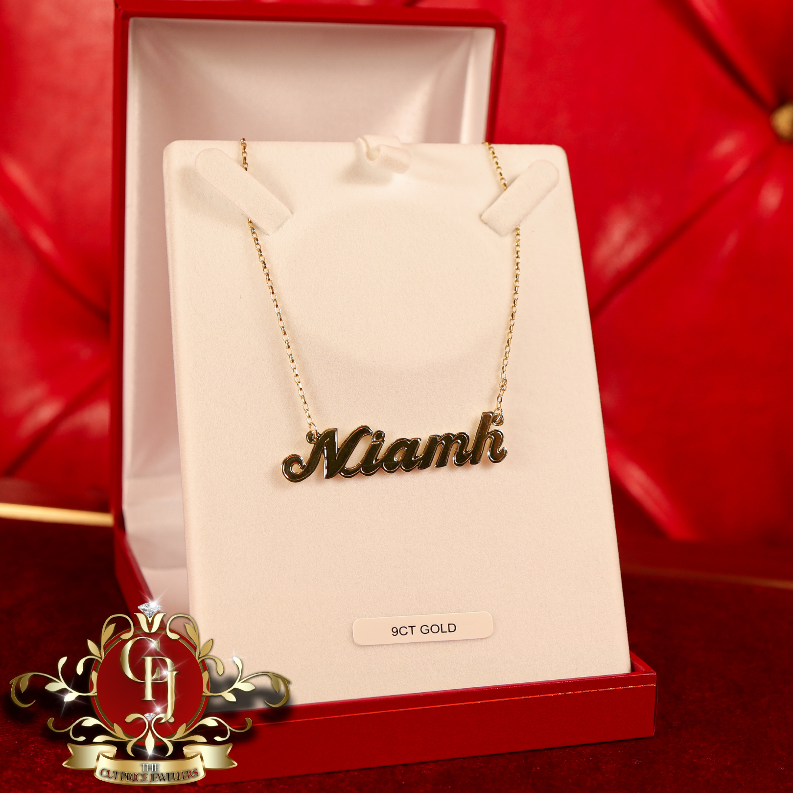 Handmade 9ct Gold Name Chain (Script Font)