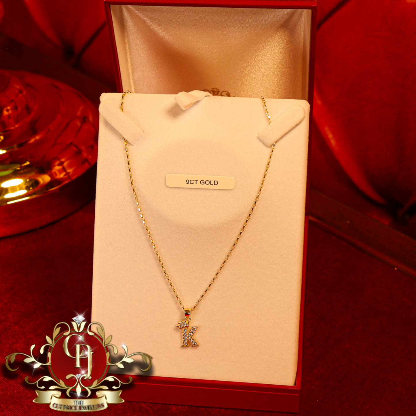9ct "Regal" initial Chain (A-Z available) | The Cut Price Jewellers
