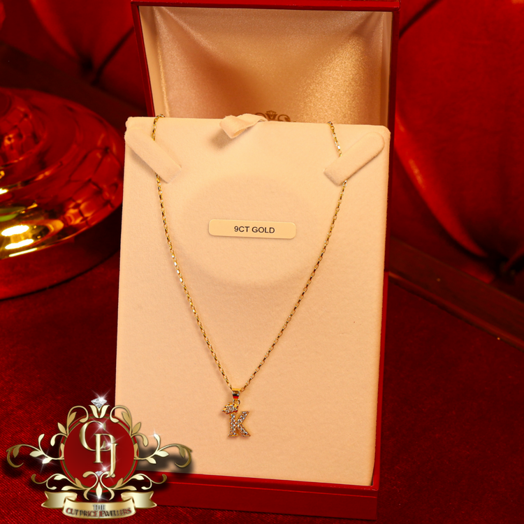 9ct "Regal" initial Chain (A-Z available)