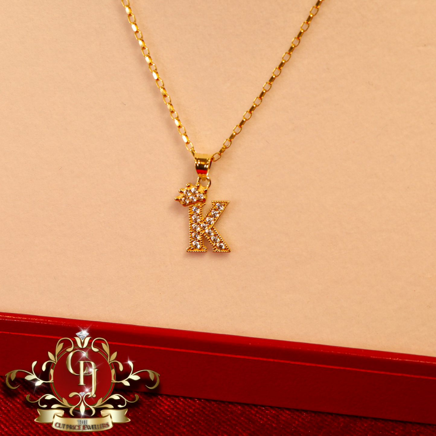 9ct "Regal" initial Chain (A-Z available) | The Cut Price Jewellers