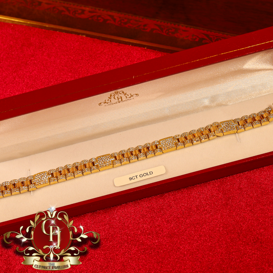 The "Rolex" Inspired 9ct Gold Bracelet | The Cut Price Jewellers