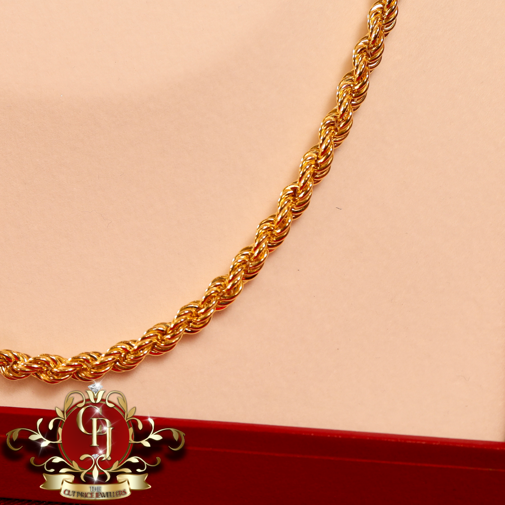 9ct Gold Rope Chain (two sizes available)