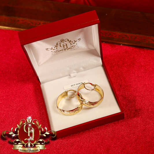 9ct Gold "Suzie" Hoops | The Cut Price Jewellers
