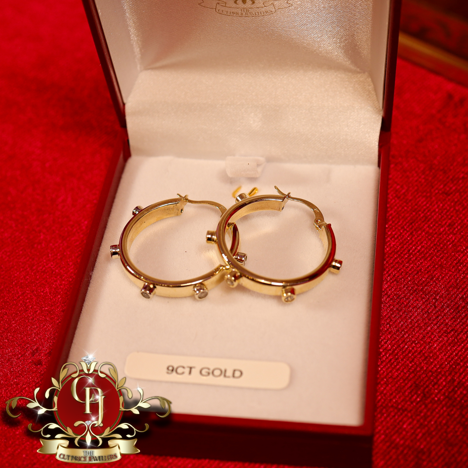 9ct "Sailor" Hoop Earrings (2 Sizes Available)