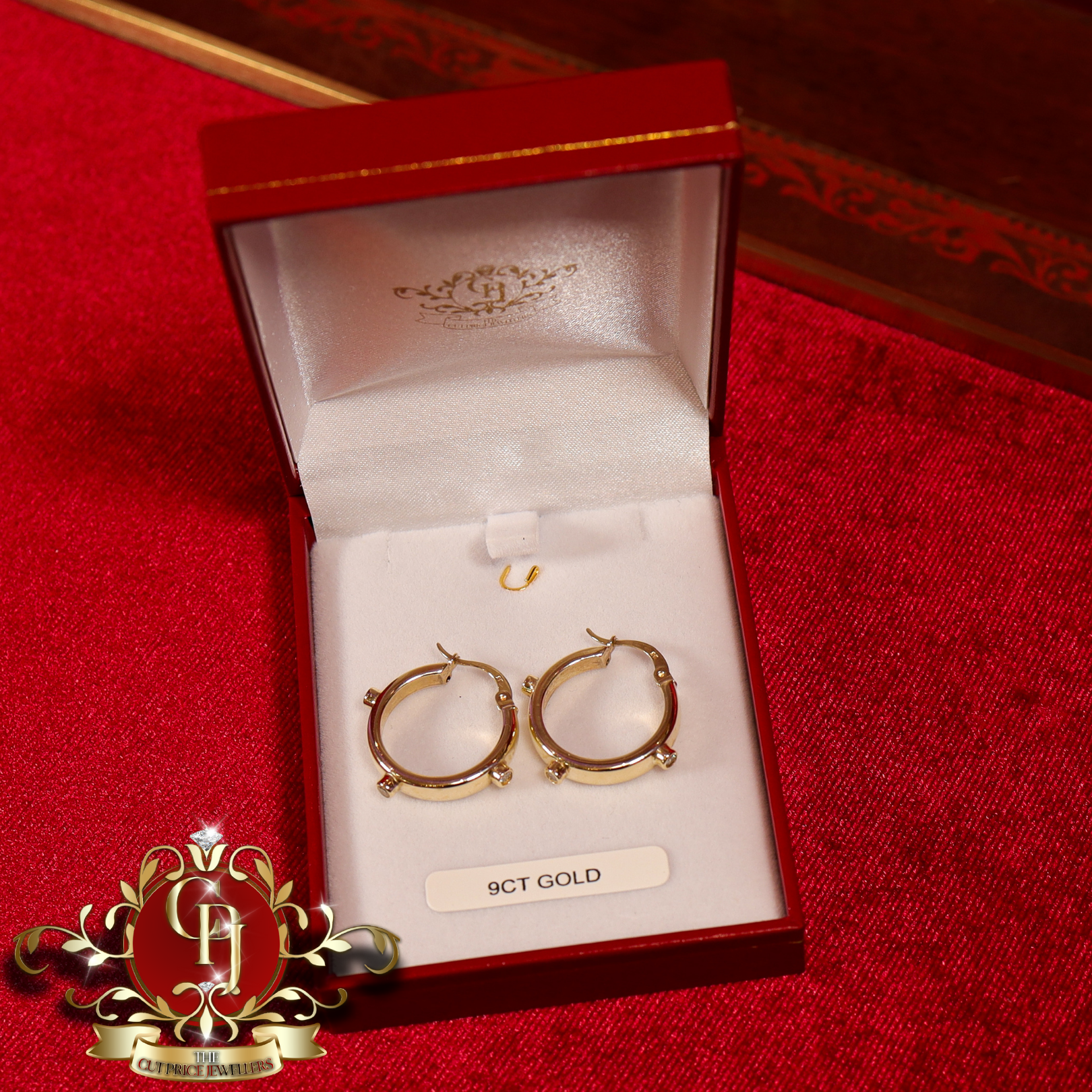 9ct "Sailor" Hoop Earrings (2 Sizes Available)
