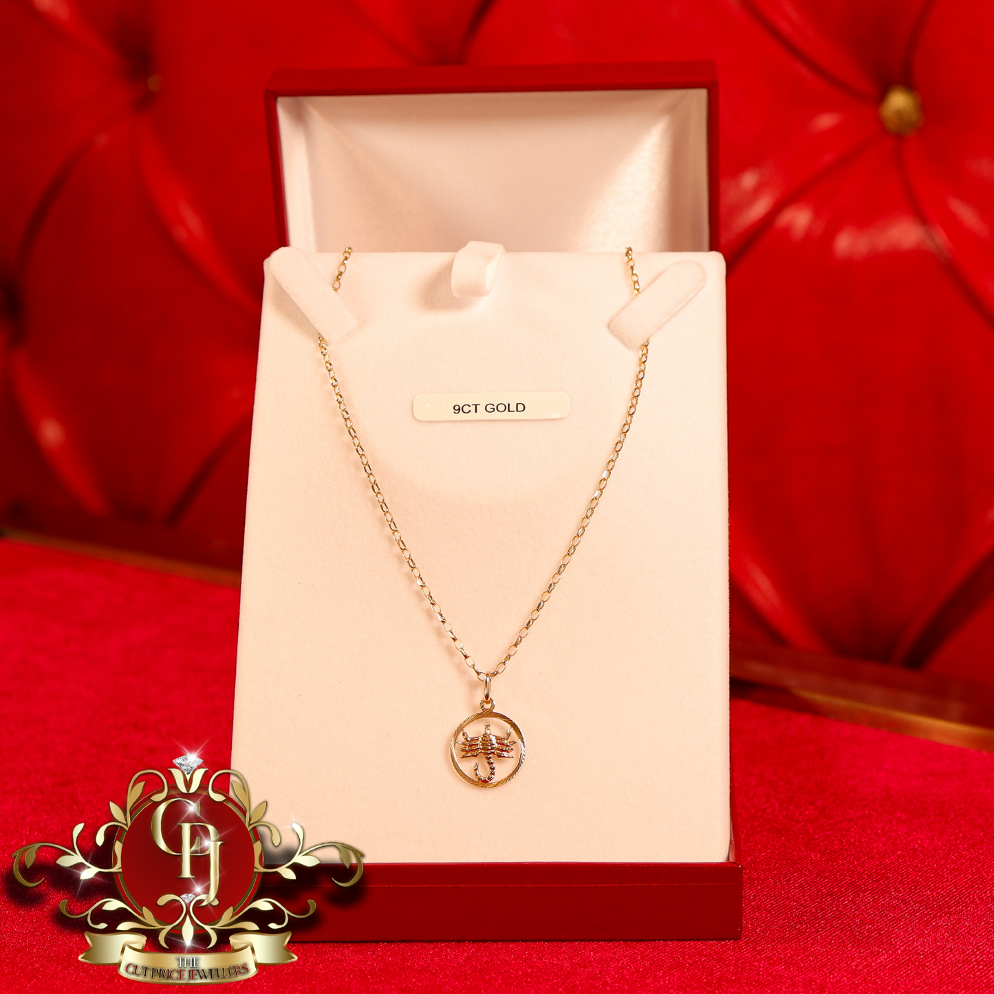 9ct Gold Scorpio Chain | The Cut Price Jewellers