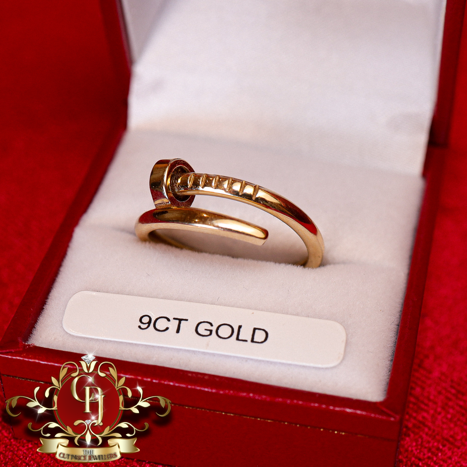 9ct Screw Ring