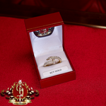 9ct Screw Ring with Cubic Zirconia