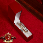 Children's 9ct Gold Screwhead Bangle with Cubic Zirconia