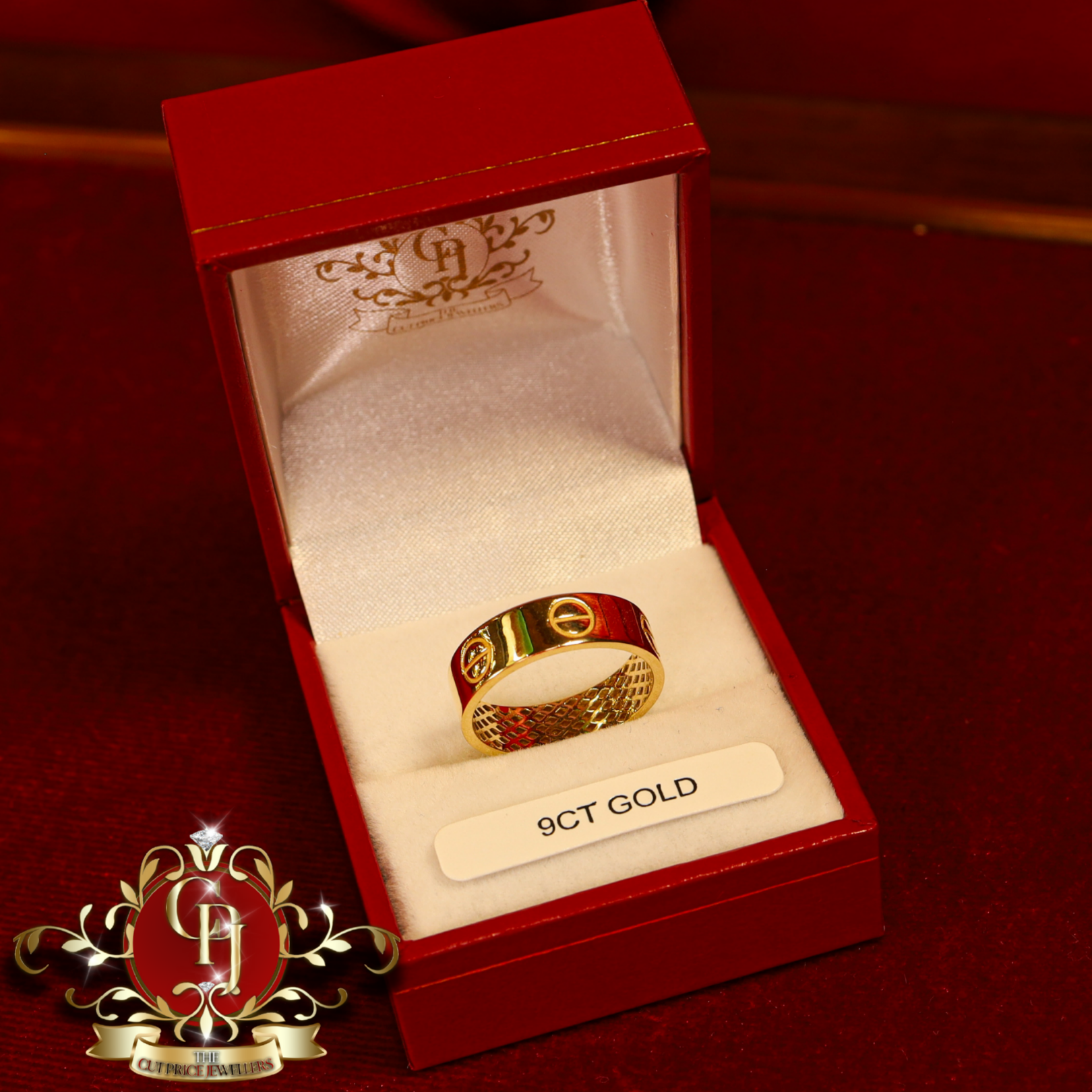 9ct Screwhead Ring